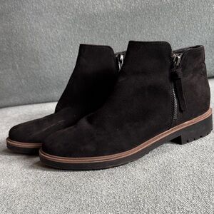 Esprit Black Suede Ankle Boots